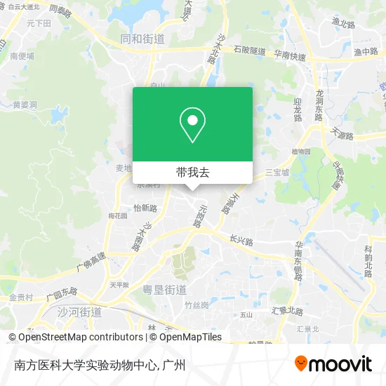 南方医科大学实验动物中心地图