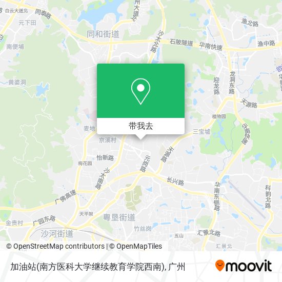 加油站(南方医科大学继续教育学院西南)地图