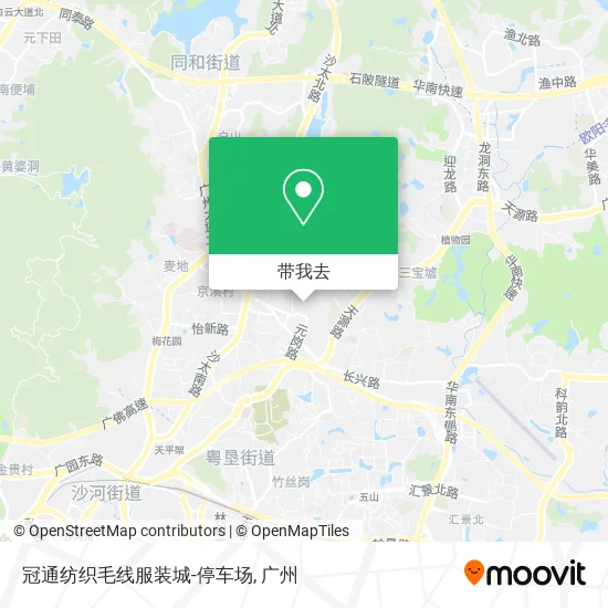 冠通纺织毛线服装城-停车场地图