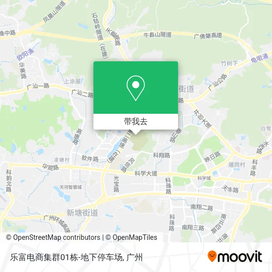 乐富电商集群01栋-地下停车场地图