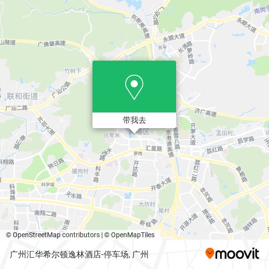 广州汇华希尔顿逸林酒店-停车场地图