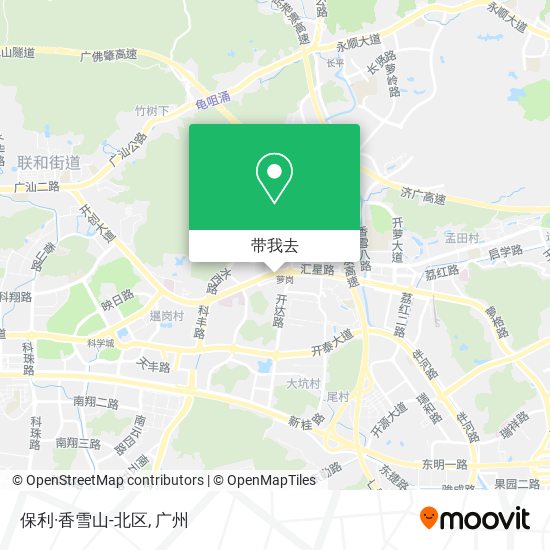 保利·香雪山-北区地图