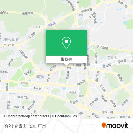 保利·香雪山-北区地图