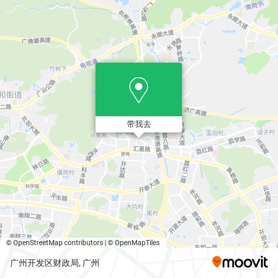 广州开发区财政局地图
