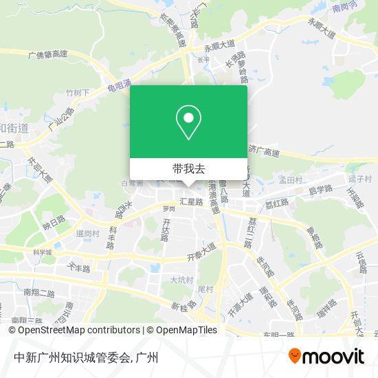 中新广州知识城管委会地图