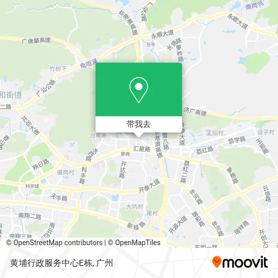黄埔行政服务中心E栋地图