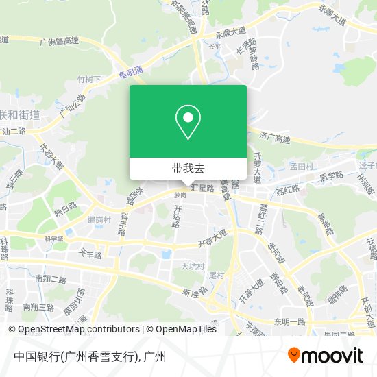中国银行(广州香雪支行)地图