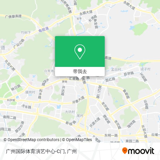 广州国际体育演艺中心-C门地图