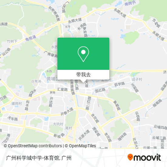 广州科学城中学-体育馆地图