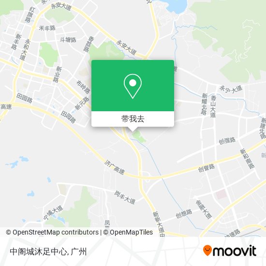 中阁城沐足中心地图