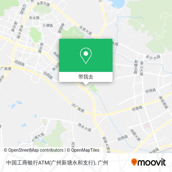 中国工商银行ATM(广州新塘永和支行)地图