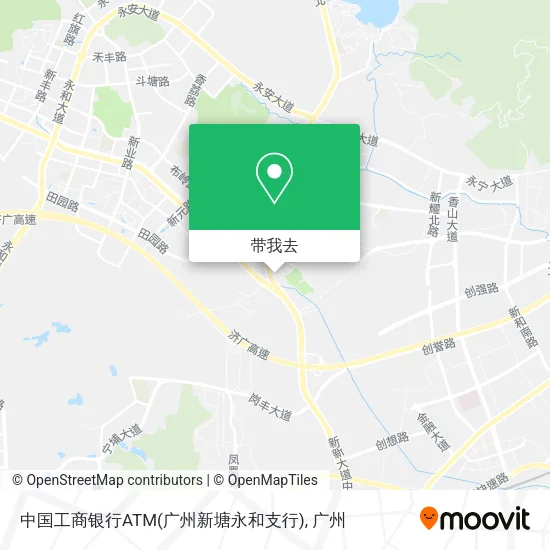 中国工商银行ATM(广州新塘永和支行)地图