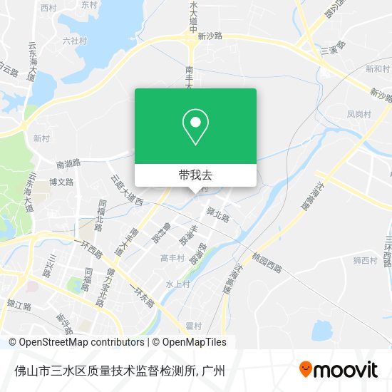 佛山市三水区质量技术监督检测所地图