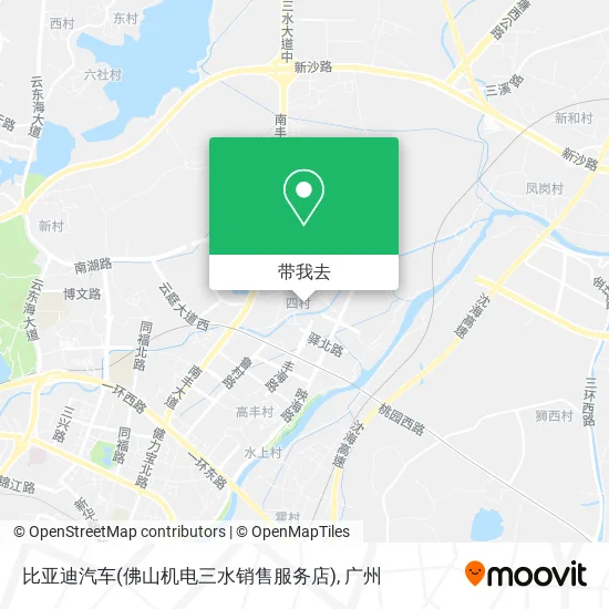 比亚迪汽车(佛山机电三水销售服务店)地图