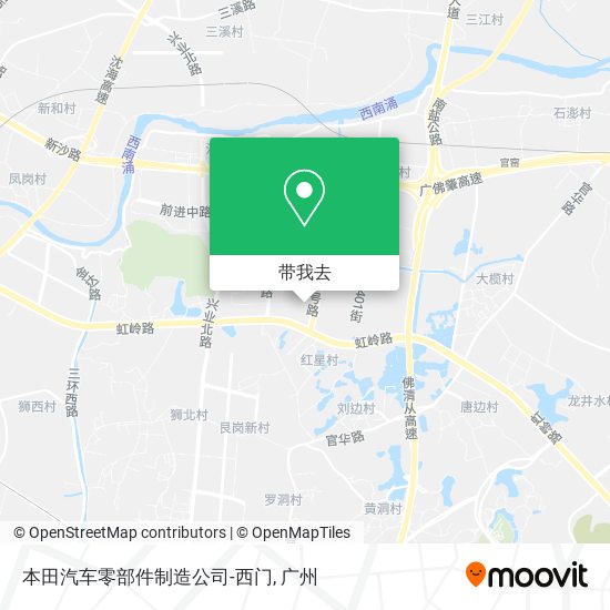 本田汽车零部件制造公司-西门地图