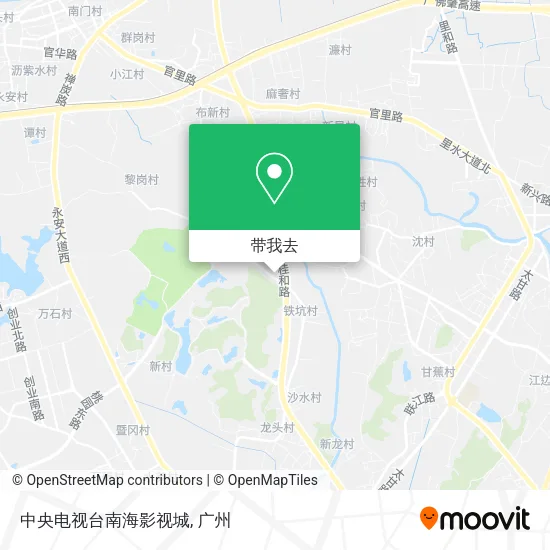中央电视台南海影视城地图