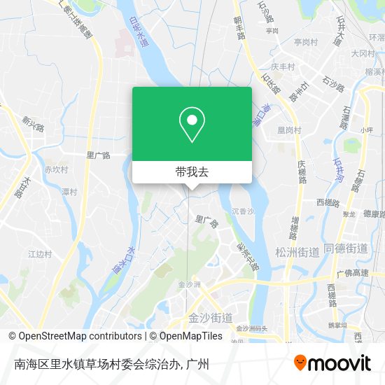 南海区里水镇草场村委会综治办地图