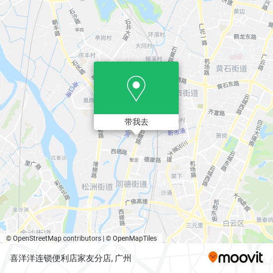 喜洋洋连锁便利店家友分店地图