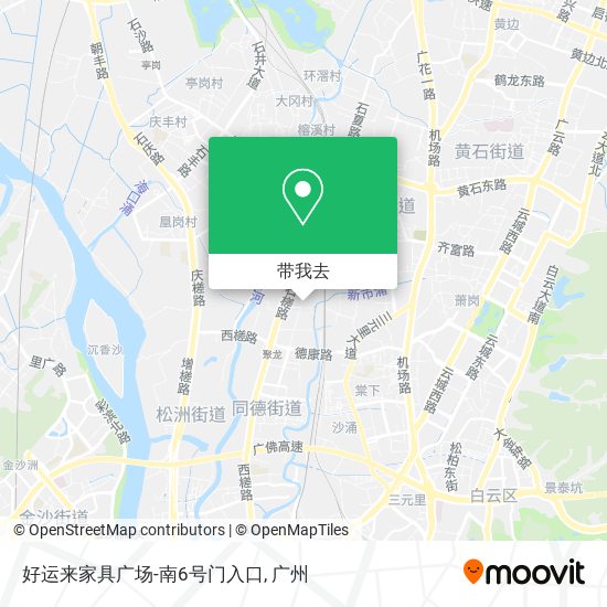 好运来家具广场-南6号门入口地图