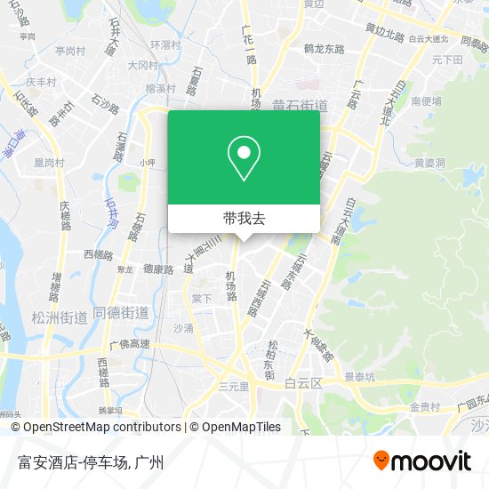 富安酒店-停车场地图