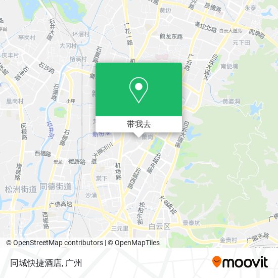 同城快捷酒店地图