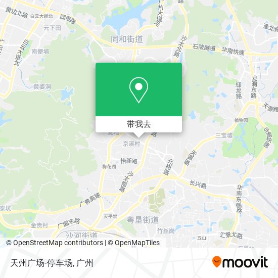 天州广场-停车场地图