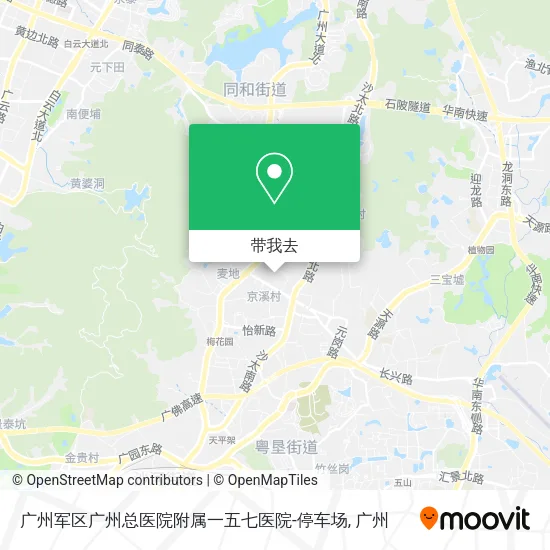 广州军区广州总医院附属一五七医院-停车场地图