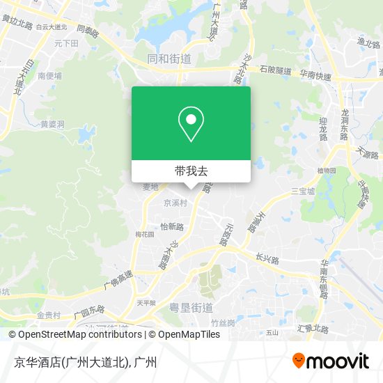 京华酒店(广州大道北)地图