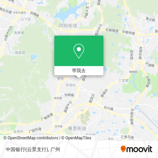 中国银行(云景支行)地图