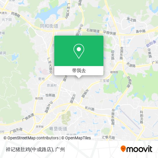 祥记猪肚鸡(中成路店)地图