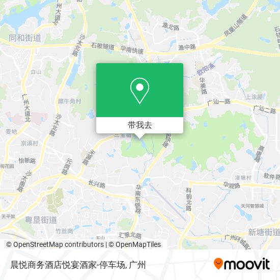 晨悦商务酒店悦宴酒家-停车场地图