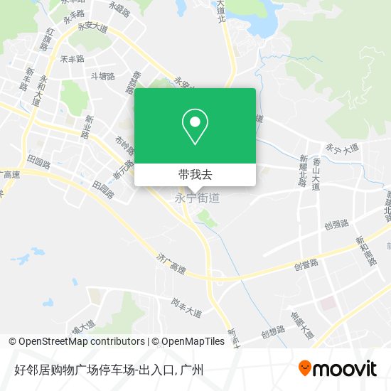 好邻居购物广场停车场-出入口地图