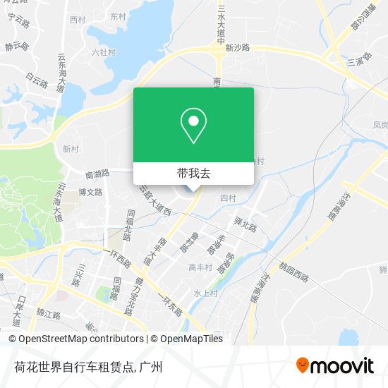 荷花世界自行车租赁点地图