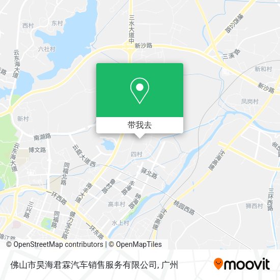 佛山市昊海君霖汽车销售服务有限公司地图