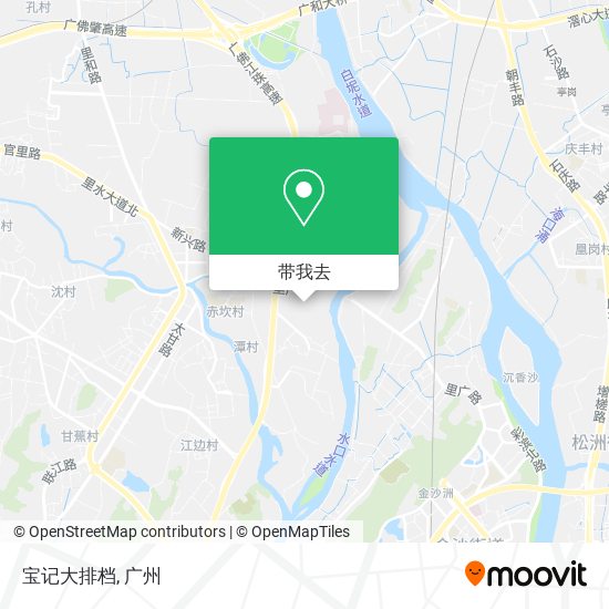 宝记大排档地图