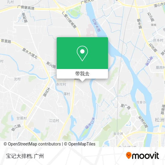 宝记大排档地图