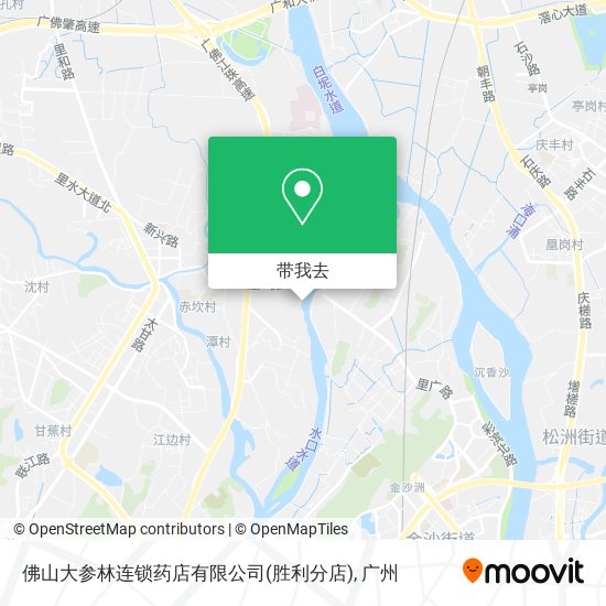 佛山大参林连锁药店有限公司(胜利分店)地图