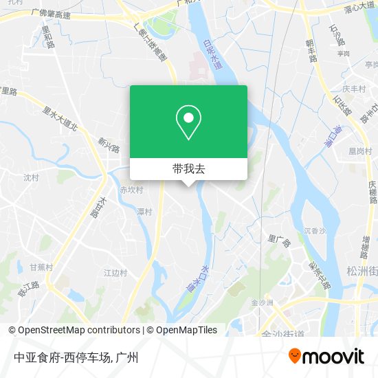 中亚食府-西停车场地图