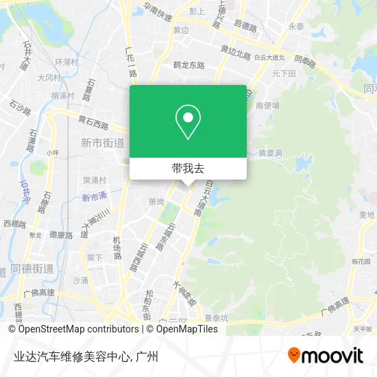 业达汽车维修美容中心地图
