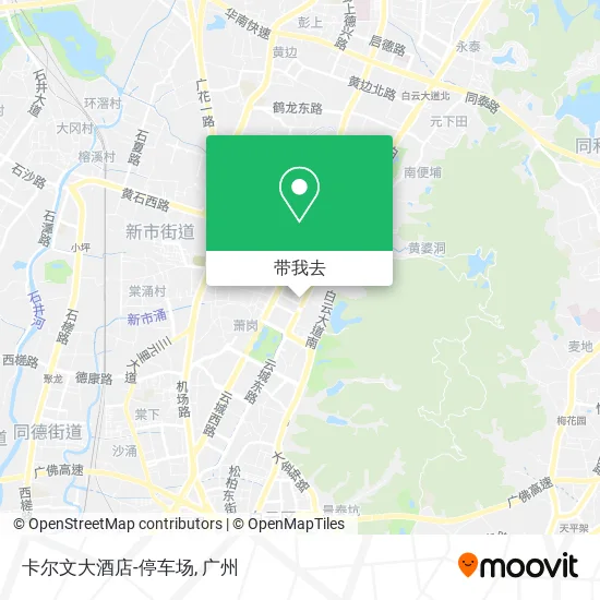 卡尔文大酒店-停车场地图