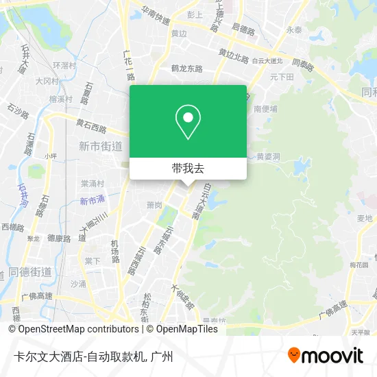 卡尔文大酒店-自动取款机地图
