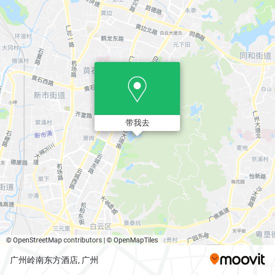 广州岭南东方酒店地图