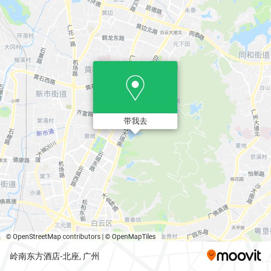 岭南东方酒店-北座地图