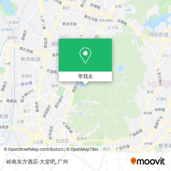 岭南东方酒店-大堂吧地图