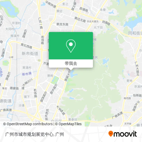 广州市城市规划展览中心地图