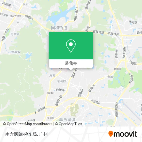 南方医院-停车场地图
