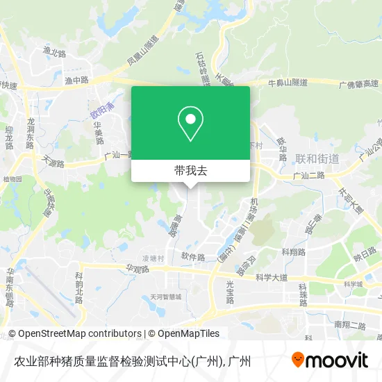 农业部种猪质量监督检验测试中心(广州)地图