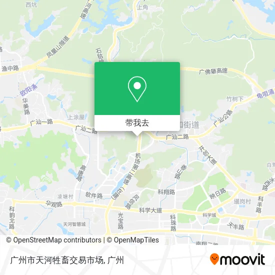 广州市天河牲畜交易市场地图