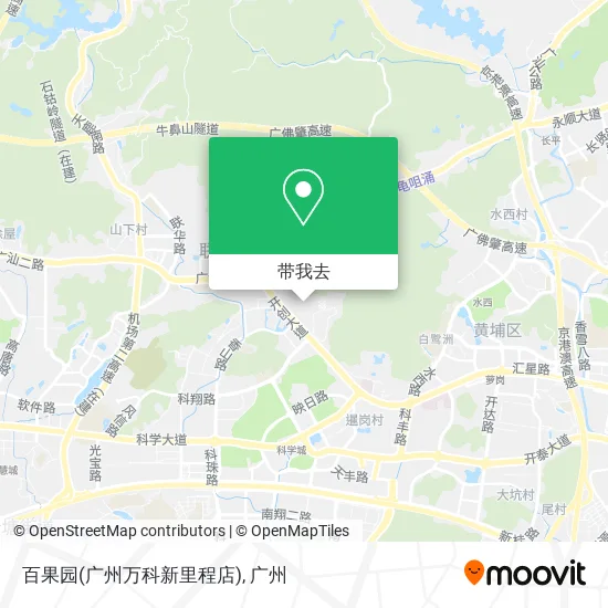 百果园(广州万科新里程店)地图
