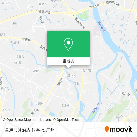 星旗商务酒店-停车场地图